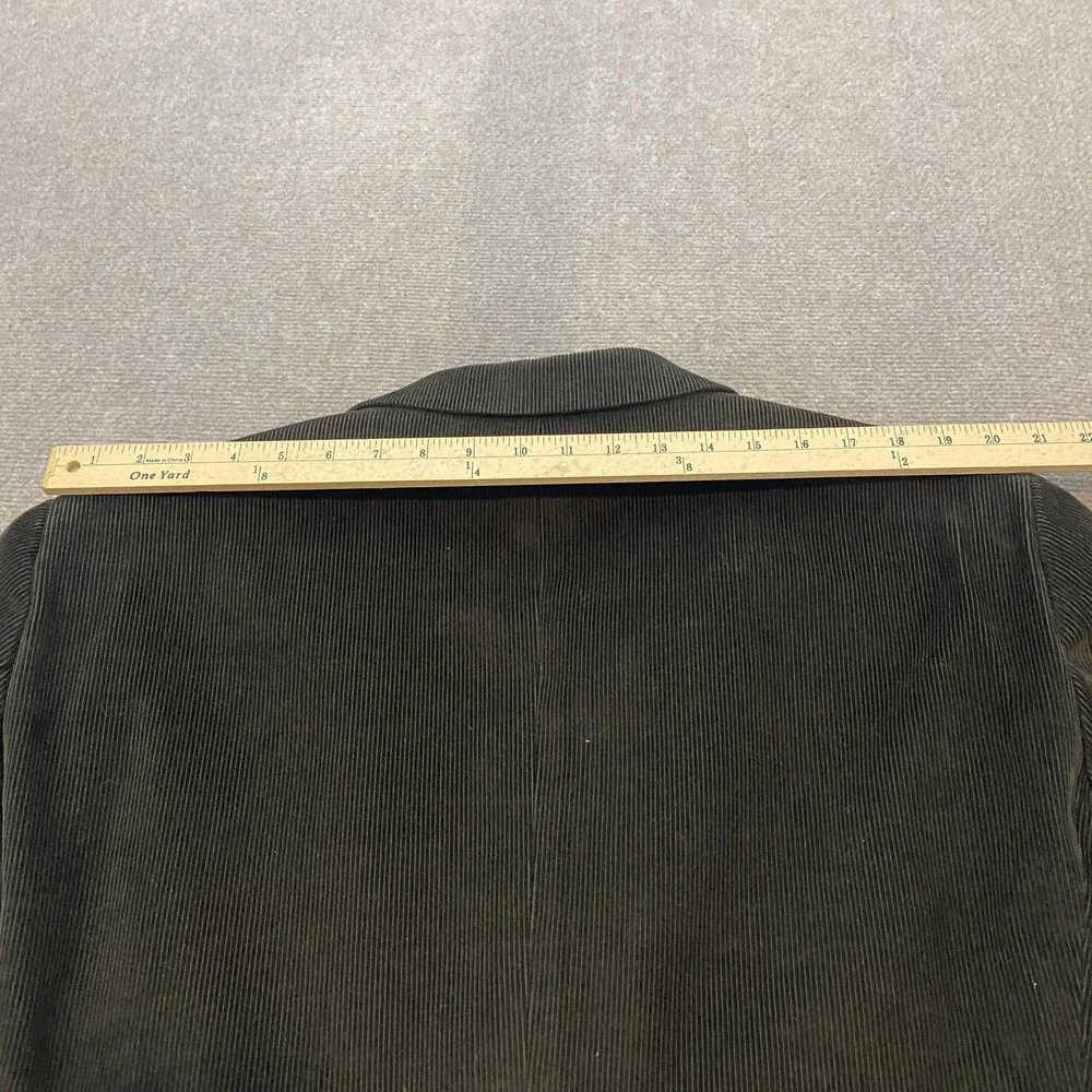 Lans'‎ End Blazer Mens 46 Regular Brown Corduroy Cotton Lined Jacket Classic